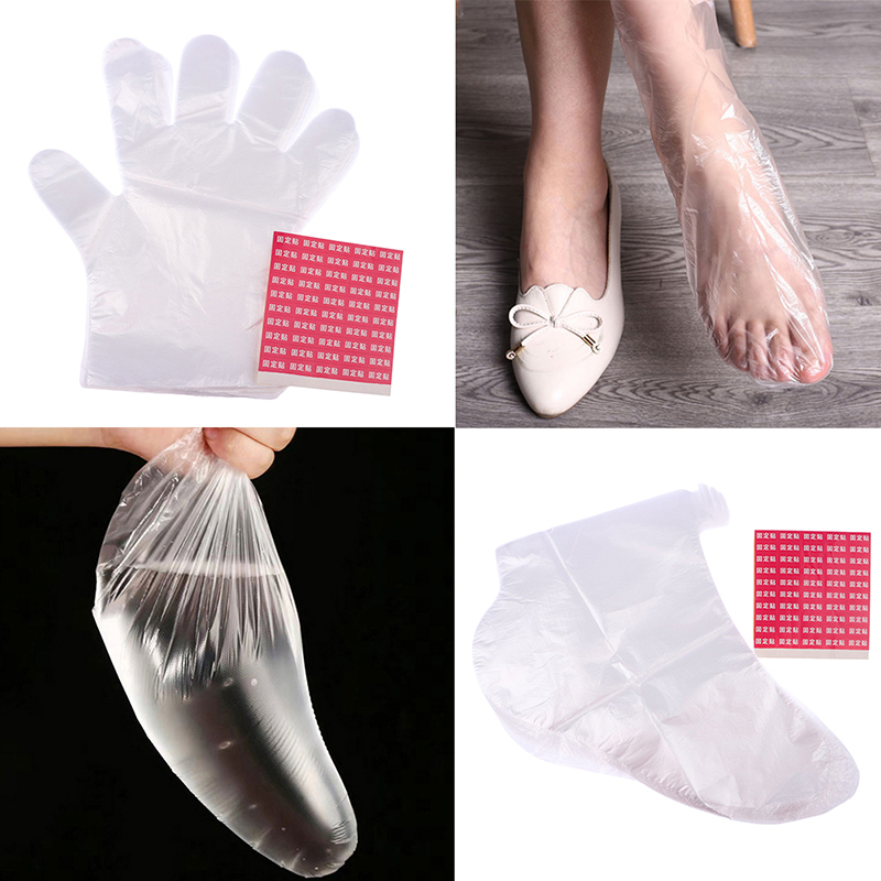 100 pçs descartáveis pe luvas  - Foot Mask Peeling avaliação e preço