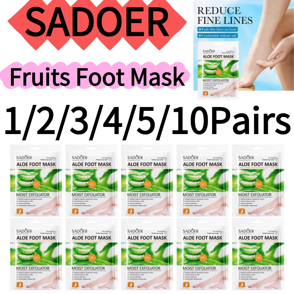SADOER 1/2/3/4/5/10 Pares Másc - Foot Mask Peeling avaliação e preço