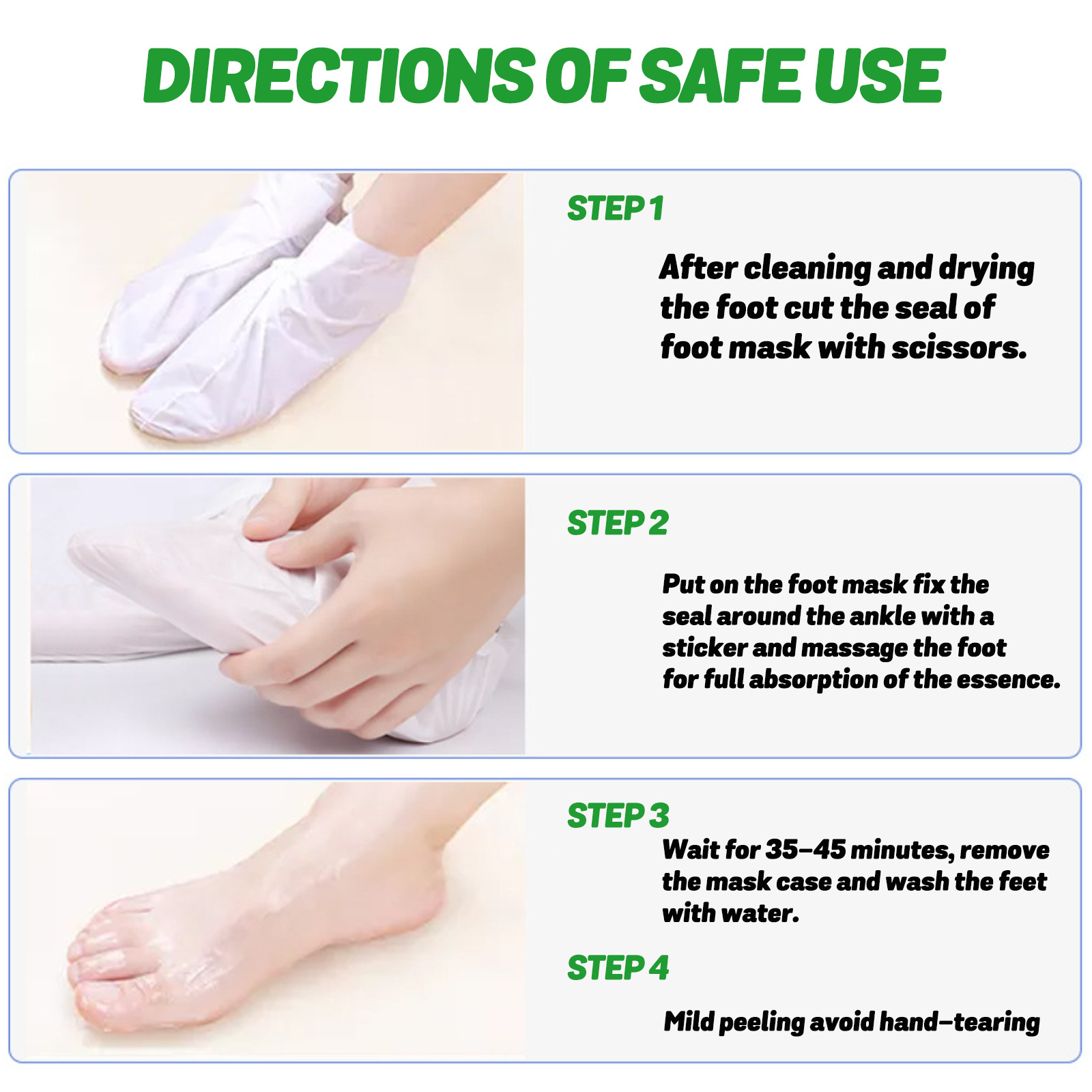 Aloe vera pés máscara hidratan - Foot Mask Peeling avaliação e preço