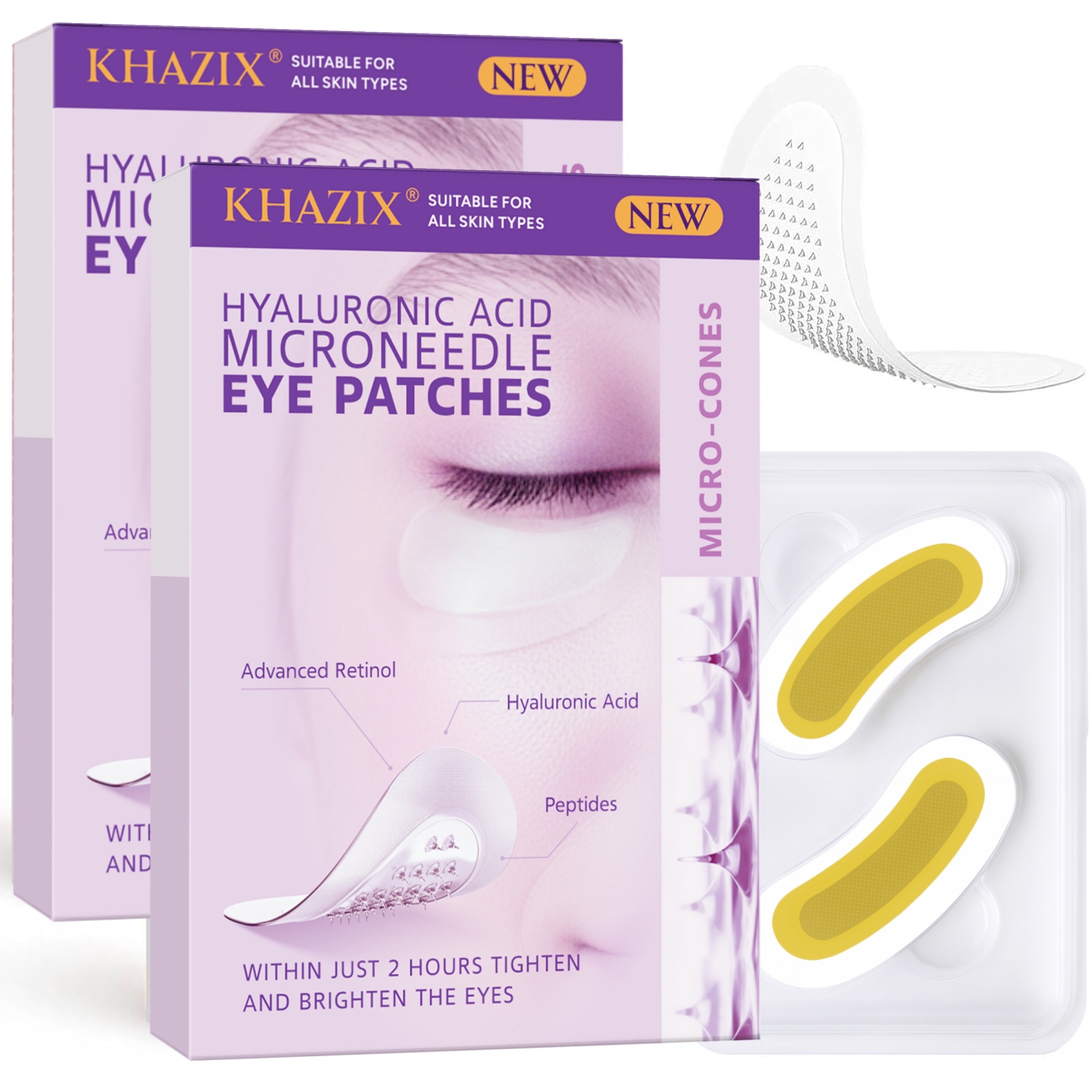 Patches para Olhos com Ácido H - Microneedle Patch Eye avaliação e preço